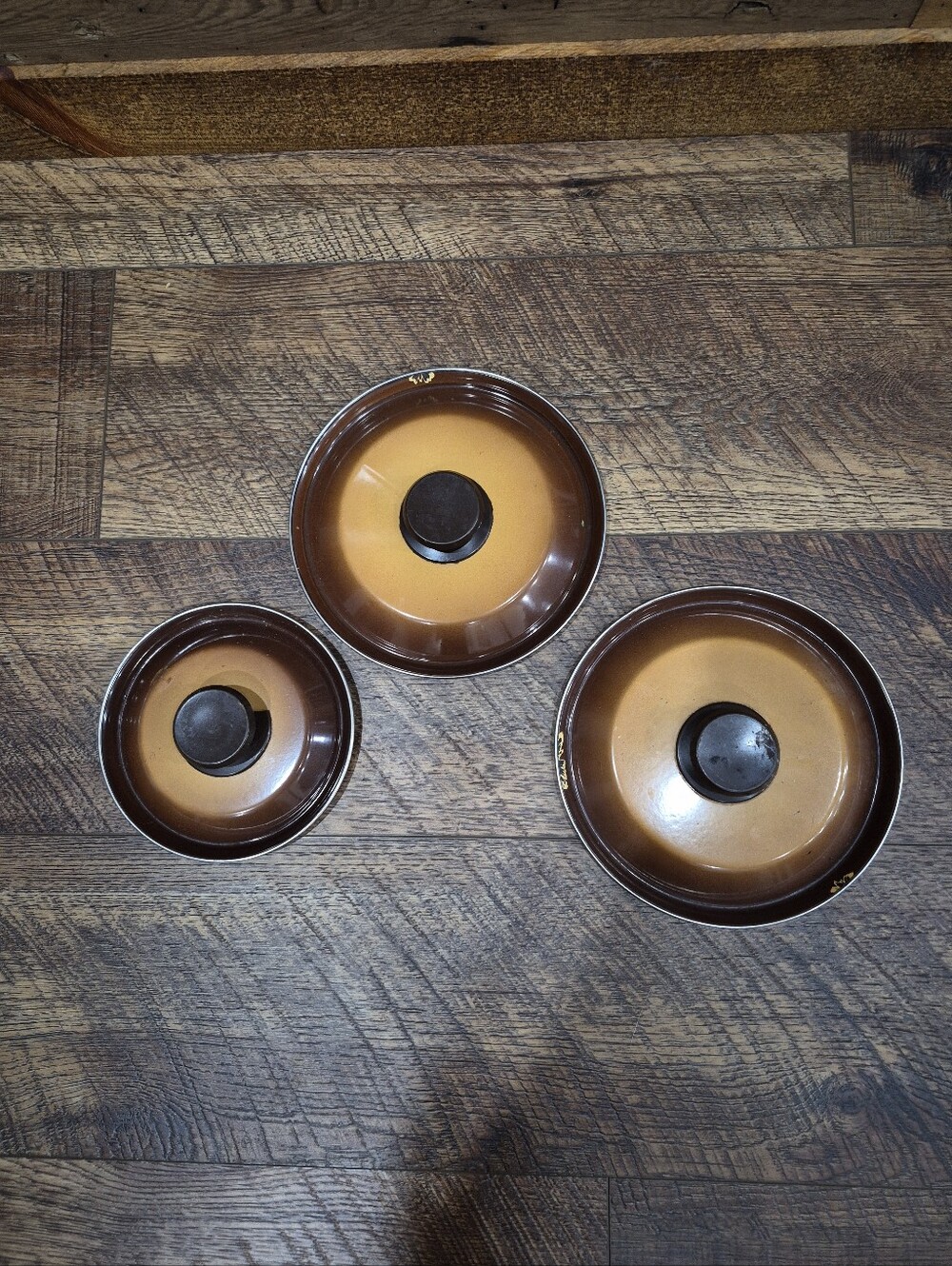 Vintage Authentic Sears Merry Mushroom Enamelwear Cookware Set Replacement Lids